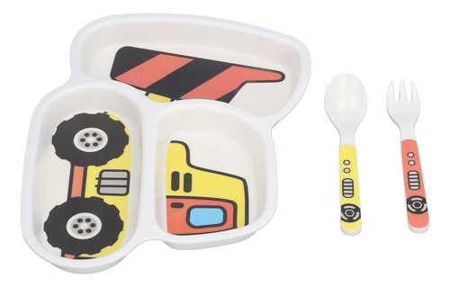 Juego De Platos Divididos Para Niños, Vajilla Infantil Con E