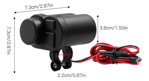 Chh Cargador Usb Dual Impermeable For Motocicleta