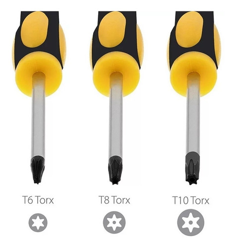 Kit Chave Torx T6 T8 T10 P/ Abrir Ps3 Ps4 Pro Xbox 360 One