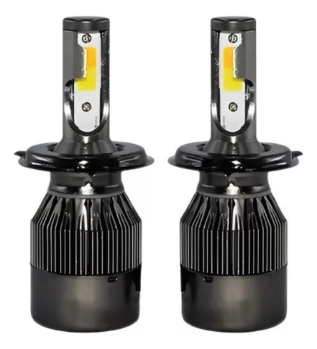Kit Turbo De Foco Led H4 48w 6500 Lúmenes 3 Tonos Color