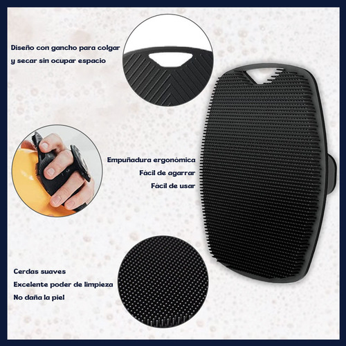 Cepillo De Masaje De Silicona Exfoliante 1pk, Cepillo De