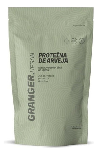 Proteina De Arveja Aislada Apto Vegano 750 Gramos Granger Sabor Frutilla