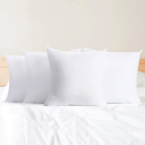 Rellenos De Almohada Cuadrados De 20 X 20 Pulgadas Blanco