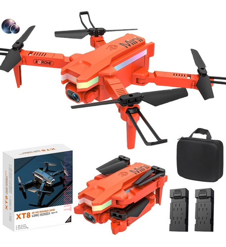 Dron Xt84k1c-bk2 Con Cámara Profesional 4k + 2 Baterías