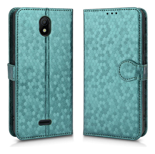 Funda Para Nokia C100 Funda De Cuero Con Diseño Geométrico