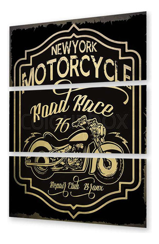 Cuadro Trip 80x120 Vehiculos New York Road Race Motorcycle