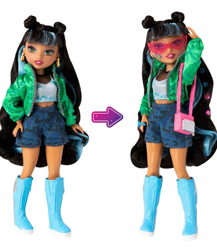 Muñeca Glo Up Girls Alex. Cambio De Color De Uñas Y Labios.