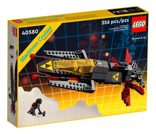 Blocos de montar Lego Nave Espacial Blacktron 356 peças em caixa