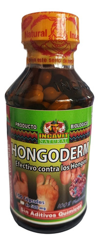 Anti Hongo Hongoderm 100 Capsulas Natural 500mg 