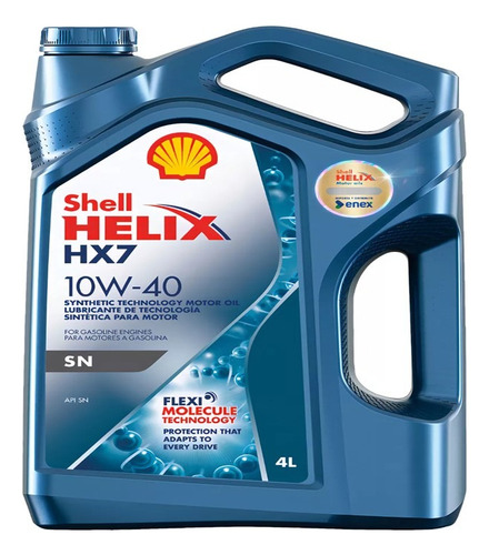 Shell Helix Hx7 10w-40 4 L + Filtro De Aceite Kia Rio