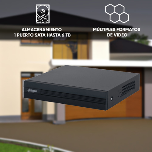 Dvr 4 Canales Dahua Xvr1b04h-i 110v Color Negro Con Ia