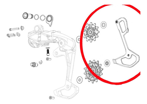 Repuesto Sram Para Jaula De Cambio Sram Gx Eagle Lunar