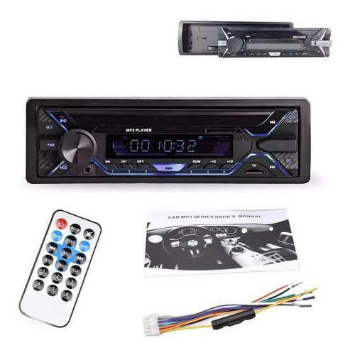 Radio Auto Panel Desmontable Bluetooth Mp3 Aux Usb / 213045