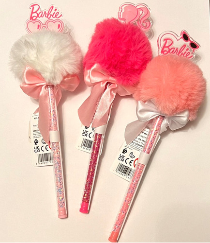 Plumas Barbie Miniso Set De 3