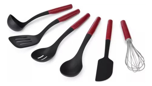 Set De Utensilios Kitchenaid Kqg469bxerg 6 Piezas Rojo