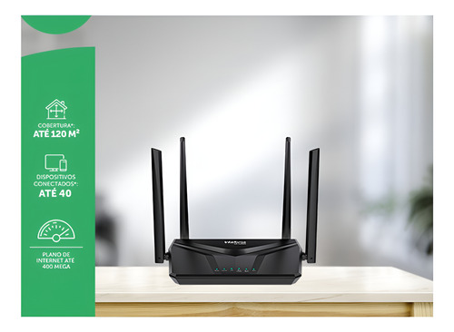 Roteador Wi-fi Giga W5-1200g Rg-1200 Intelbras Inmesh 867mb