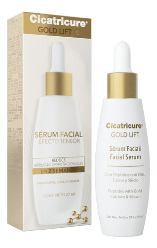 Serúm Facial Cicatricure Gold Lift Efecto Tensor Calcio 27ml