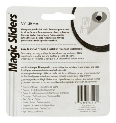 Imagen 2 de 5 de Oferta Del Dia Tope Magic Slider Para Muebles 63215 3/4 Redo