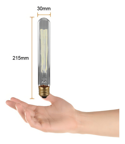 Foco Vintage Incandescente Atenuable Luz Suave Cálida E27 Color de la luz Humo