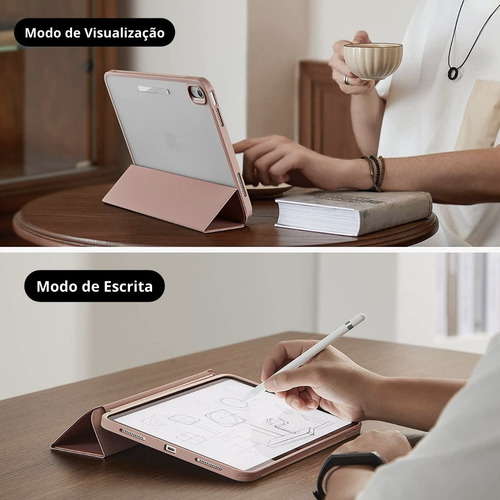 Capa Case Esr Transparente Magnética P/ iPad 10 Lançamento