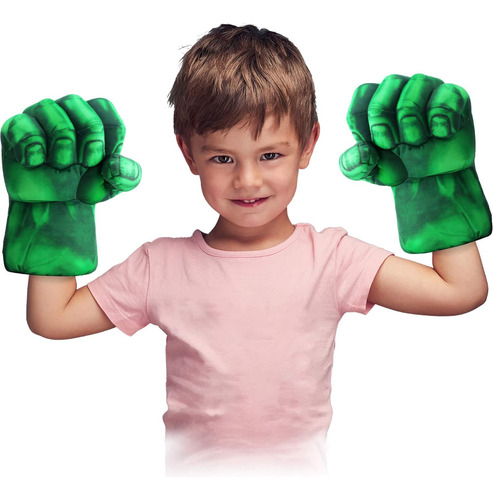 Peluche De Guantes De Superhéroes Hulk Para Manos De Niños