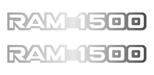 Logo Adhesivo Dodge Ram 1500 / Incluye 2 Adhesivos Gps