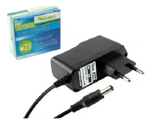 Fonte Chaveada Green 12v 1a Plugue P4 2 Pinos