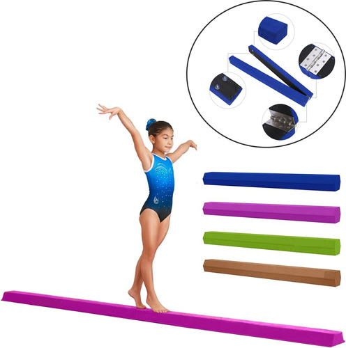 Viga De Equilibrio Plegable Para Gimnasia Entrenamiento 240c