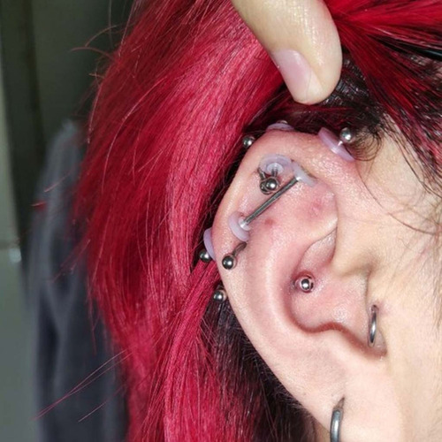 Discos De Piercing Curativos De Silicona Que No Se Tiran Par