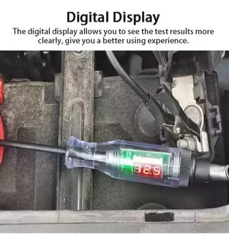 Para Bolígrafo De Lámpara De Prueba Digital De 6/12/24v