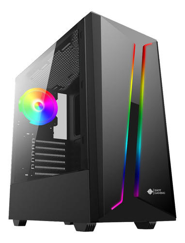 Gabinete Gamer Shot Gaming 8011 Rgb Frontal Atx Lateral Vidr