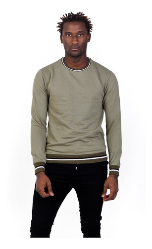 Buzo Flag Rustico Hombre Slim Fit Puño Tejido Premium Kfive