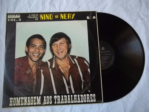 Lp Vinil - Nino E Nery Homenagem Aos Trabalhadores Sertanejo