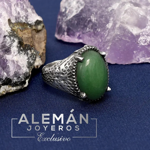 Padrísimo Anillo De Plata .925 Modelo Oliver Verde 11