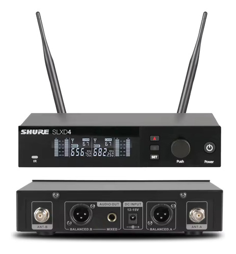 Micrófonos Inalámbricos Shure Sixd4 Dual / Slxd2 Beta 58a Negro
