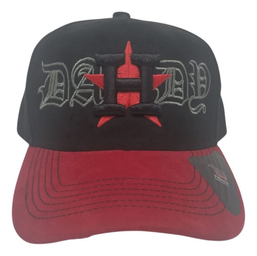 Gorra Snapback Gamuza Bordada Curva Ajustable Premium Fg Cap Houston Dandy Ajustable