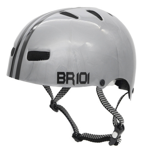 Capacete De Bicicleta / Skate Br 101 Urbano Prata Gg