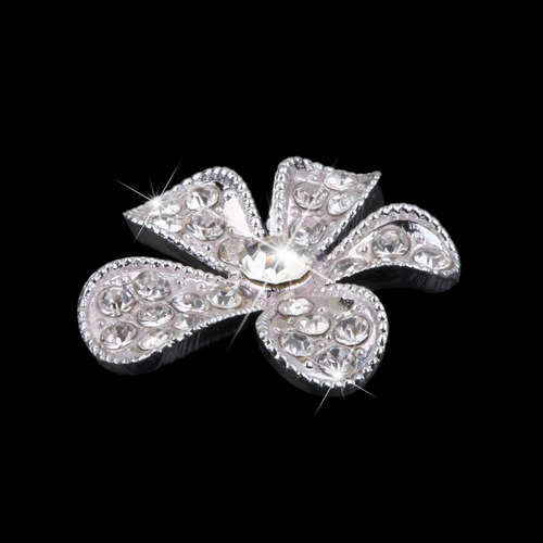 20 Piezas F Crystal Flower Rhinestone Botones Diy Craft