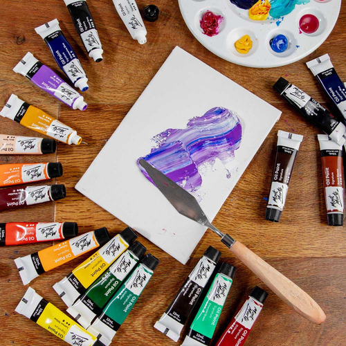 Set De 24 Pinturas Al Óleo Pro En Tubo Mont Marte X 12 Ml