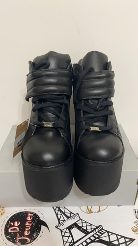 Zapatillas Con Plataforma 47 Street Negras Talle 39