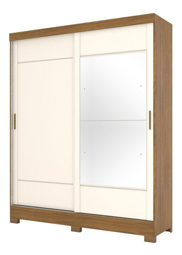 Guarda Roupa Henn 2 Portas Correr Com Espelho