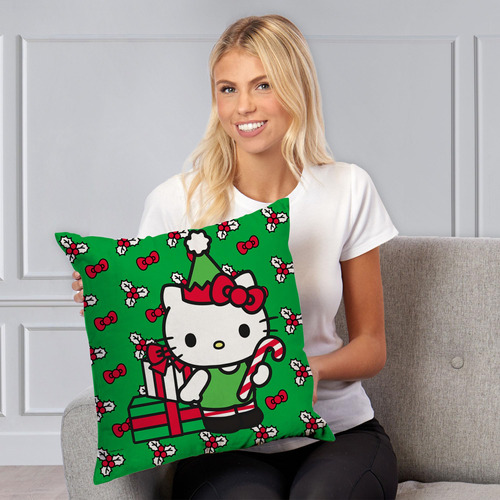 Northwest Almohada Hello Kitty, 18 X 18 Pulgadas, Good Or Ba