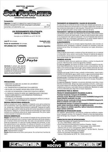 Insecticida Bifentrin 25% Sok Forte