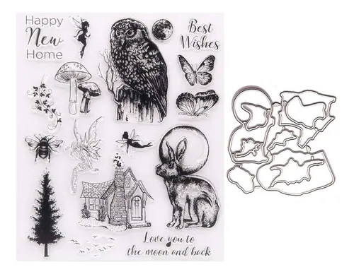 comprar Juego De Sellos Y Troqueles Transparentes Manualidades,...