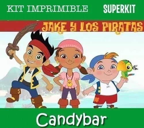 Kit Imprimible Jake Y Los Piratas Candy Bar