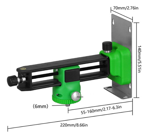 Soporte De Pared Magnético Ajustable De Nivel Para Soporte D