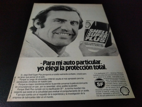 (pf796) Publicidad Shell * Carlos Reutemann