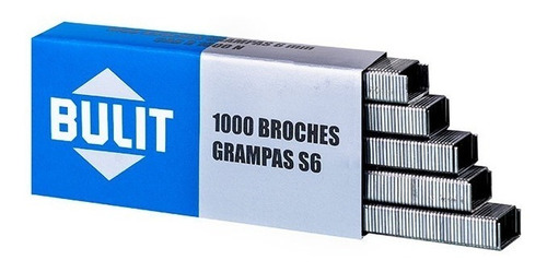 Imagen 3 de 6 de Broches - Grampas S6 Bulit Por 10 Cajas De 1000 Unidades
