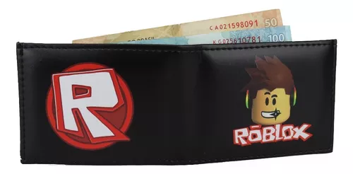 Kit Tênis Esportivo Slip Elástico E Carteira Roblox Personagem