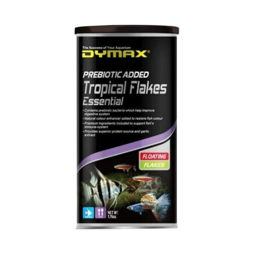 Dymax Tropical Flakes 20g Hojuelas Premium Peces Tropicales